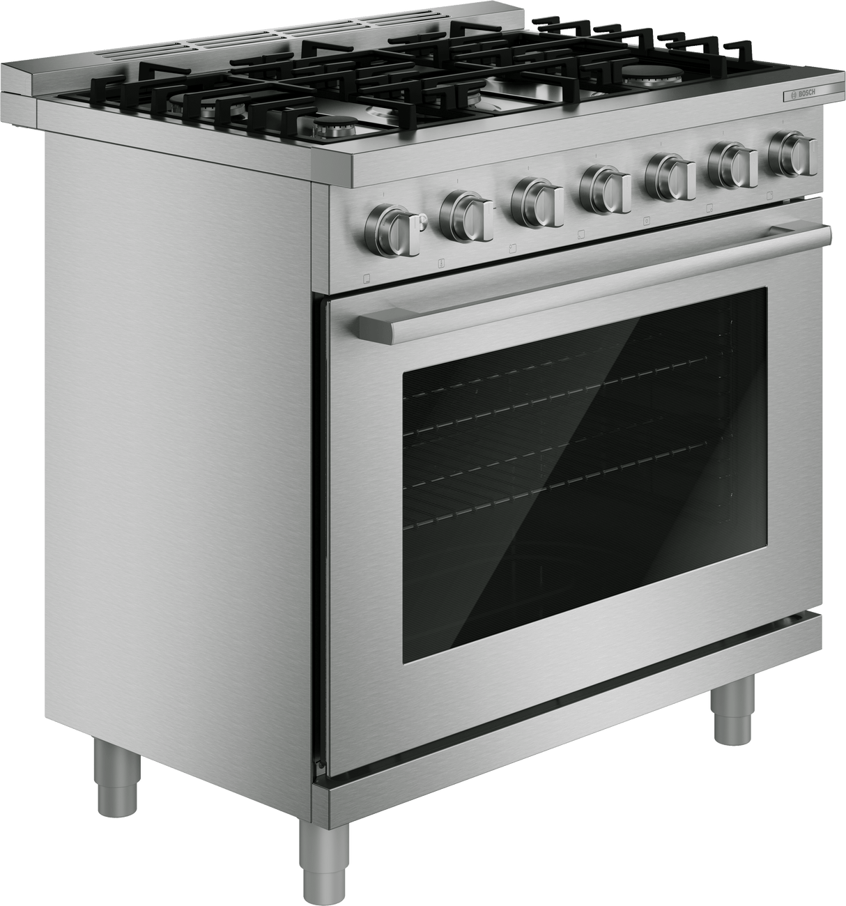 500 Series, Gas freestanding range, 36'', Stainless steel