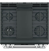 GE Café Series 30" Slide-In Front Control Gas Double Oven with Convection Range