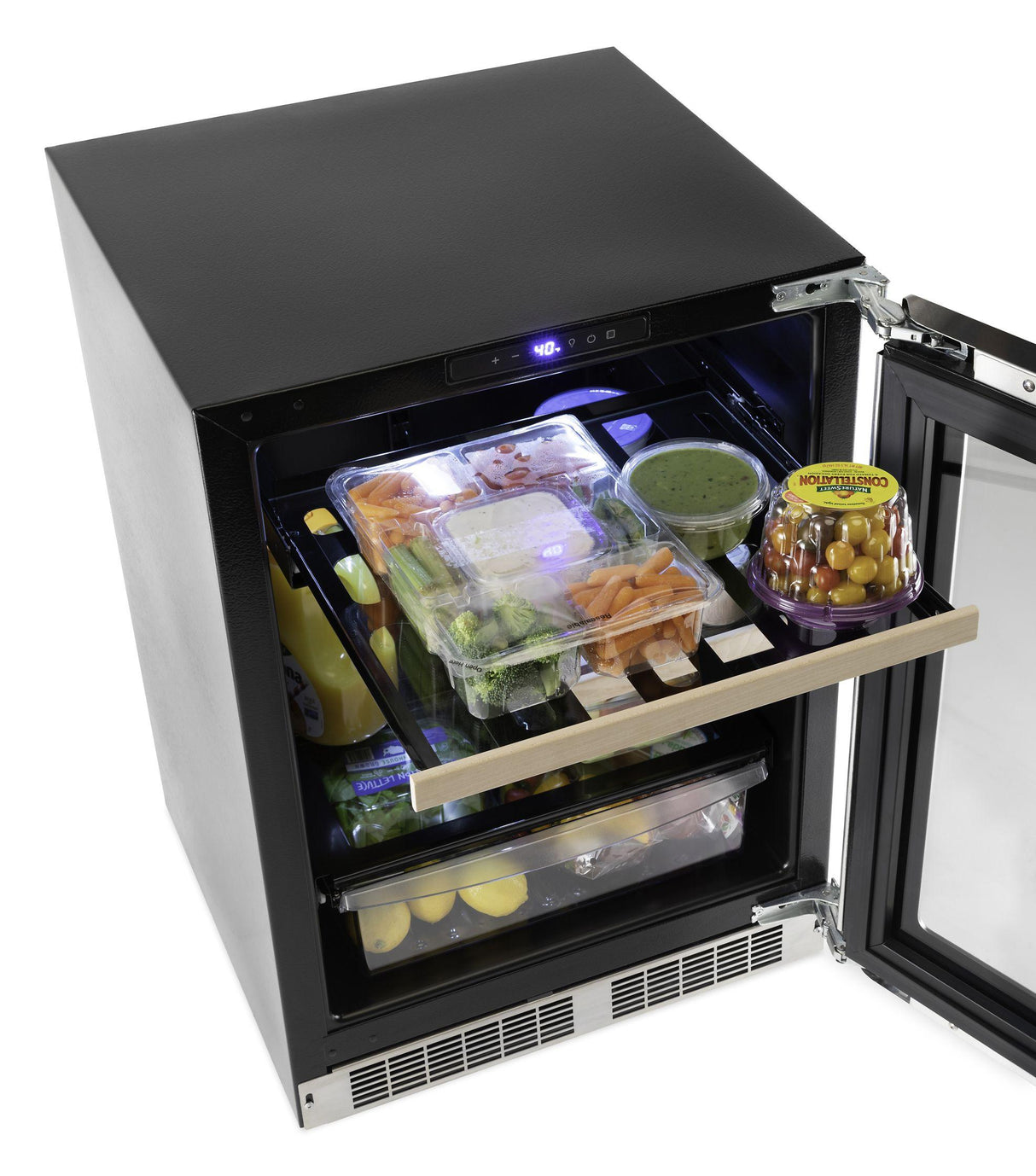 24" Glass Door Undercounter Refrigerator - VRUI