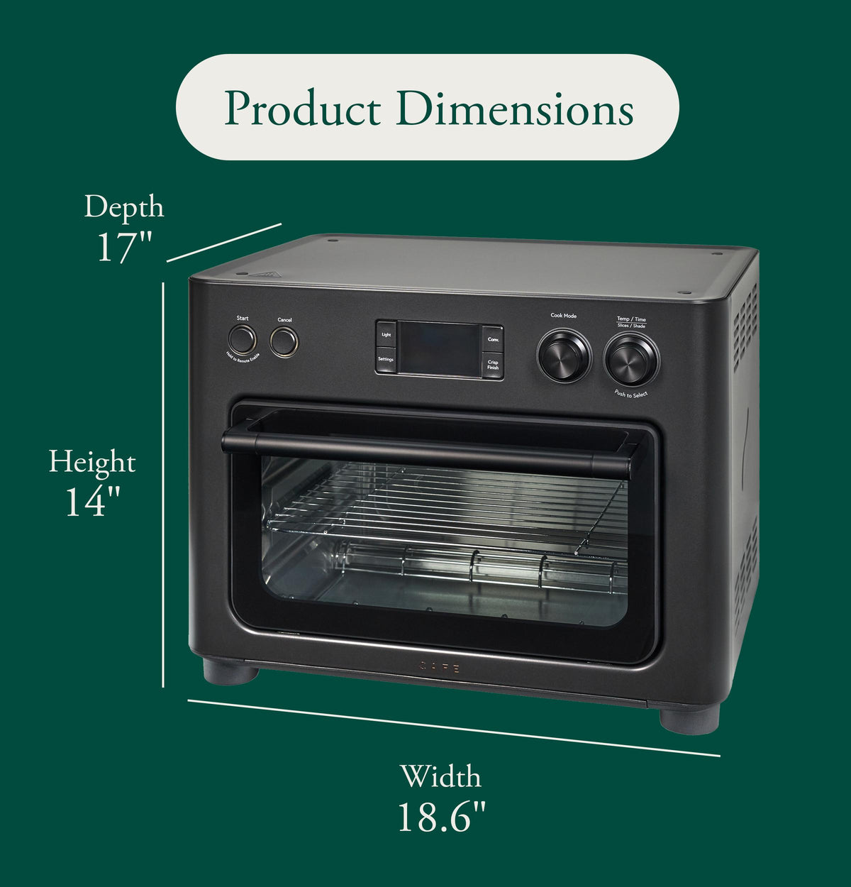 CAF(EBACK)™ Couture™ Toaster Oven with Air Fry