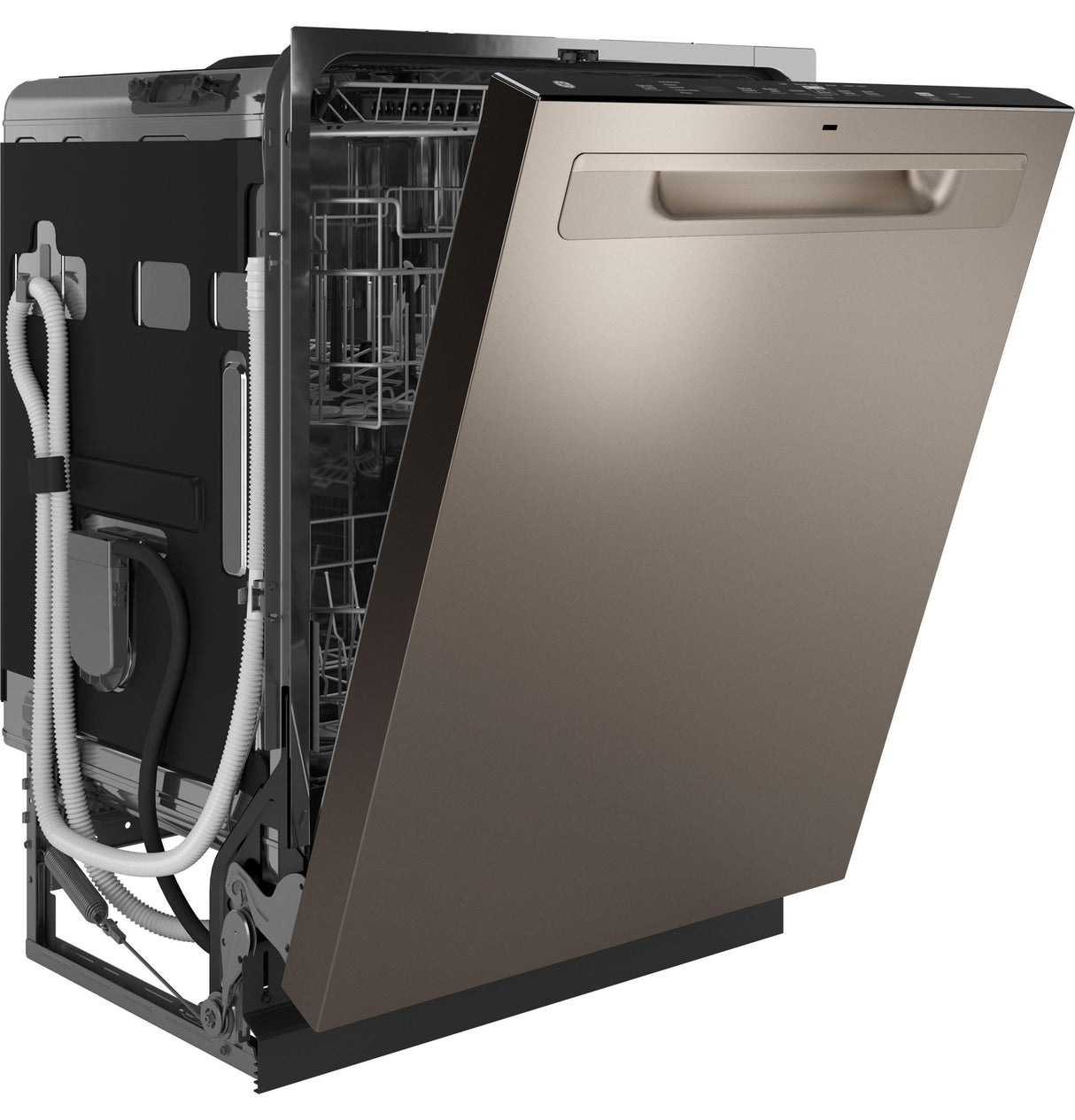 GE® ENERGY STAR® Fingerprint Resistant Top Control with Stainless Steel Interior Dishwasher with Sanitize Cycle