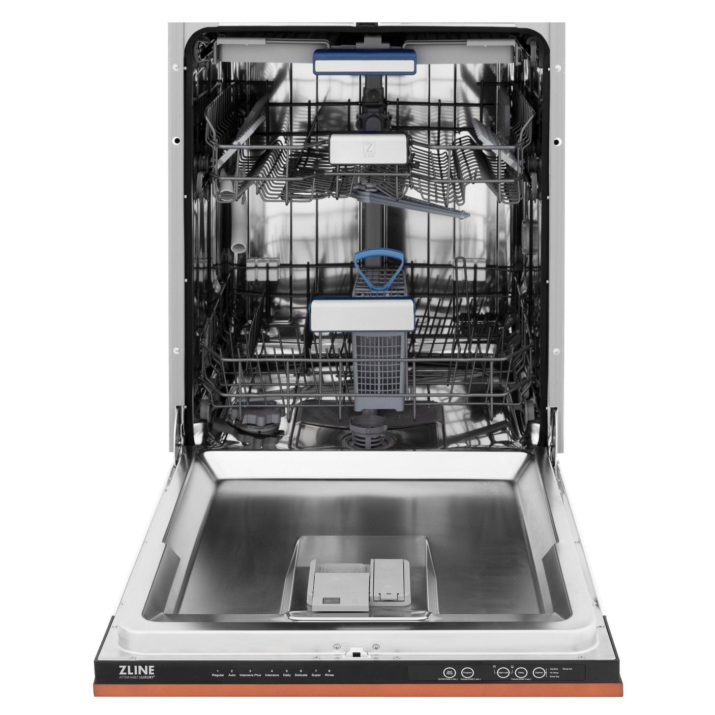 ZLINE 24" Tallac Series 3rd Rack Dishwasher with Traditional Handle, 51dBa (DWV-24) [Color: Copper]