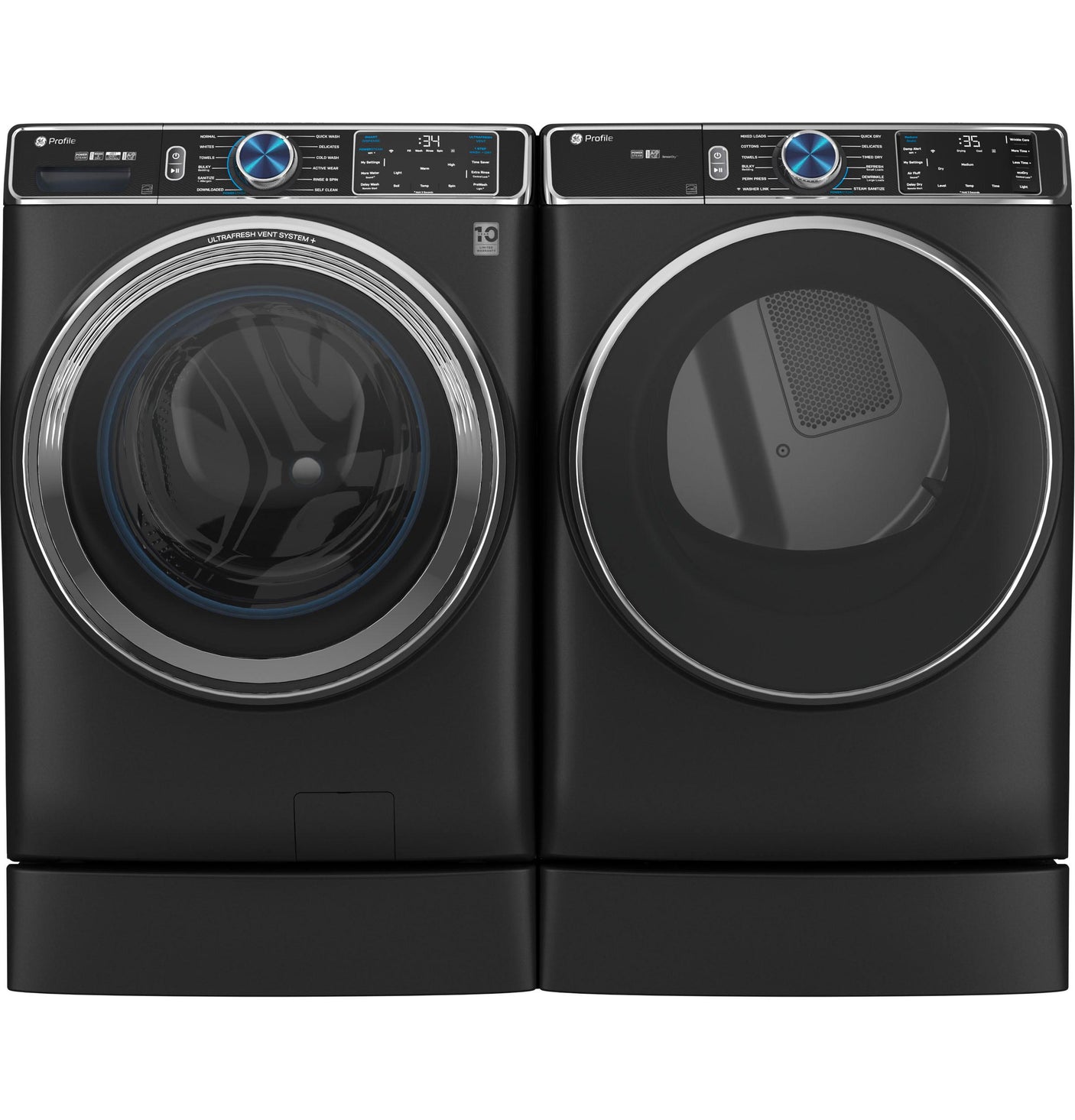 GE Profile™ 5.3 cu. ft. Capacity Smart Front Load ENERGY STAR® Steam Washer with Adaptive SmartDispense™ UltraFresh Vent System Plus™