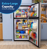 GE® 21 Cu. Ft. Garage Ready Top-Freezer Refrigerator