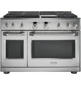 Monogram 48" Dual-Fuel Professional Range with 4 Burners, Grill, and Griddle (Natural Gas)