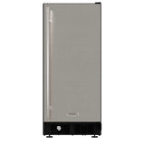 15-In Built-In Crescent Ice Maker with Door Style - Stainless Steel