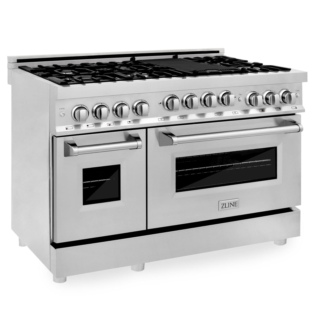 ZLINE 48" 6.0 cu. ft. Range with Gas Stove and Gas Oven in Stainless Steel (RG48) [Color: Red Matte]