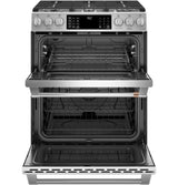 Café 30" Smart Slide-In, Front-Control, Dual-Fuel, Double-Oven Range with Convection