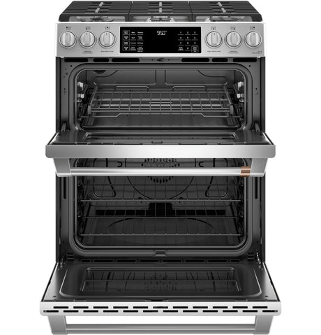 Café 30" Smart Slide-In, Front-Control, Dual-Fuel, Double-Oven Range with Convection