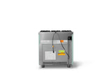 36"W. Open Burner Gas Range (Finish: Splash, Trim: Brushed Brass, Fuel: Natural Gas)