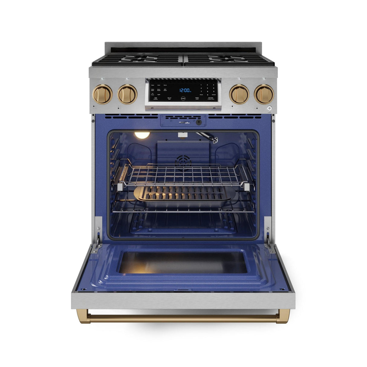 30 Inch Professional Lp Range With Tilt Panel Touch Control In Stainless Steel/bronze  Gordon Ramsay Series
