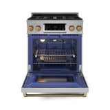 30 Inch Professional Lp Range With Tilt Panel Touch Control In Stainless Steel/bronze  Gordon Ramsay Series