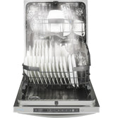 GE® Stainless Steel Interior Dishwasher with Hidden Controls
