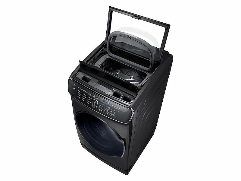 6.0 cu ft. Smart Washer with Flexwash in Black Stainless Steel
