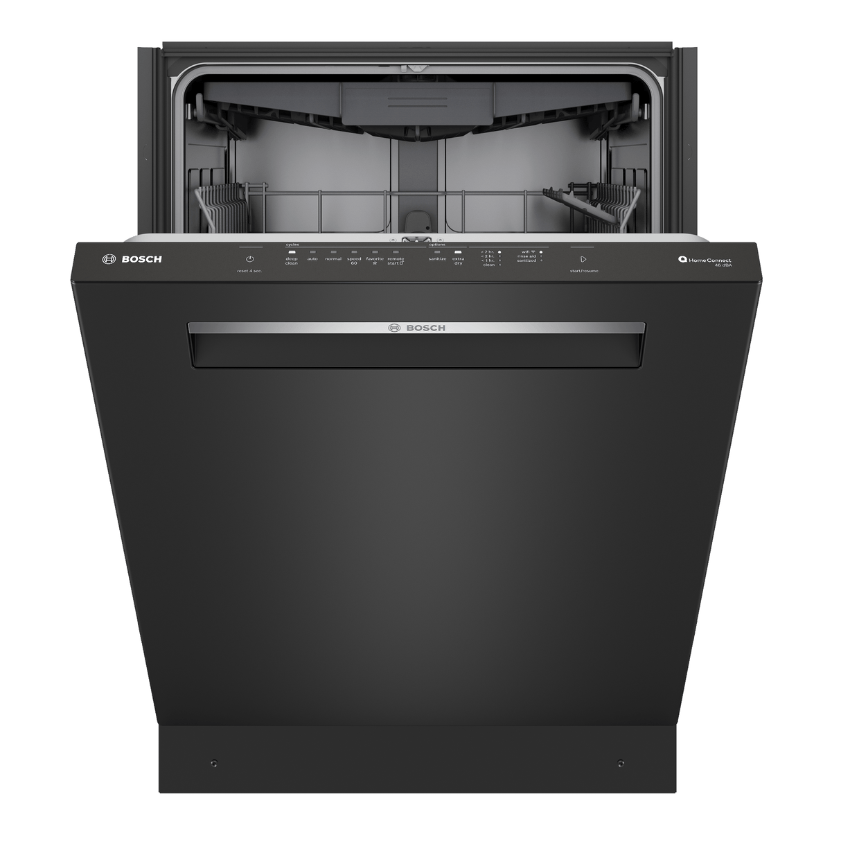 300 Series, built-under dishwasher, 24'', Black