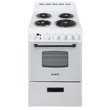 Avanti 20" Electric Range - White