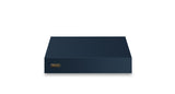30"W. 12"H. Wall Hood + Ventilator (Finish: Slate Blue, Trim: Brushed Brass)