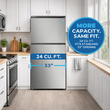 Avanti MaxxSpace Insulation™ Technology Garage-Ready Frost-Free Ice Maker-Ready Refrigerator, 24 cu. ft., ENERGY STAR, Stainless Steel Look (AVFF24DLJM0SS)