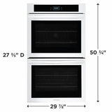 30" Double Electric Wall Oven with Fan Convection