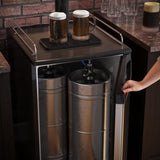 Danby 5.4 cu. ft. Dual-Tap Keg Cooler in Stainless Steel Look