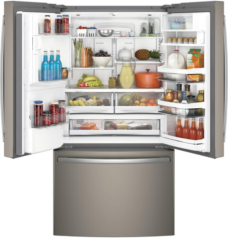 GE Profile™ Series ENERGY STAR® 22.2 Cu. Ft. Counter-Depth French-Door Refrigerator with Keurig® K-Cup® Brewing System