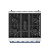30 Inch Professional Liquid Propane With Precision Knob Control In Stainless Steel/blue
