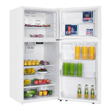 Verona VEFTF3018RWH 30 inch Top Freezer Refrigerator with 18.1 cu. ft. Total Capacity, LED Lighting, Reversible Doors, Gallon Door Storage, Recessed Handle, Energy Star (White)
