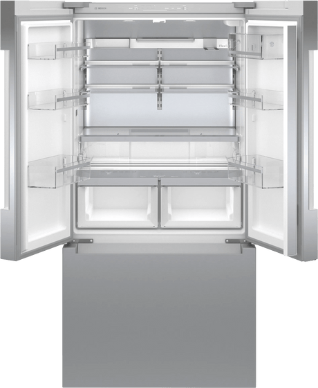 800 Series French Door Bottom Mount Refrigerator 36" Stainless steel (with anti-fingerprint), Total No Frost