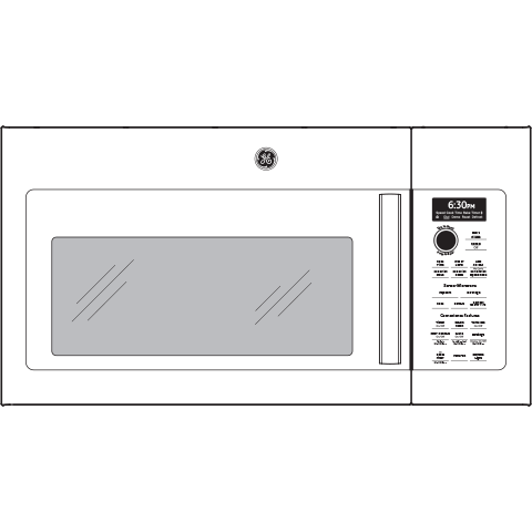 GE Profile™ 1.7 Cu. Ft. Convection Over-the-Range Microwave Oven