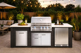 32in XLT Grill Black Outdoor Kitchen Island