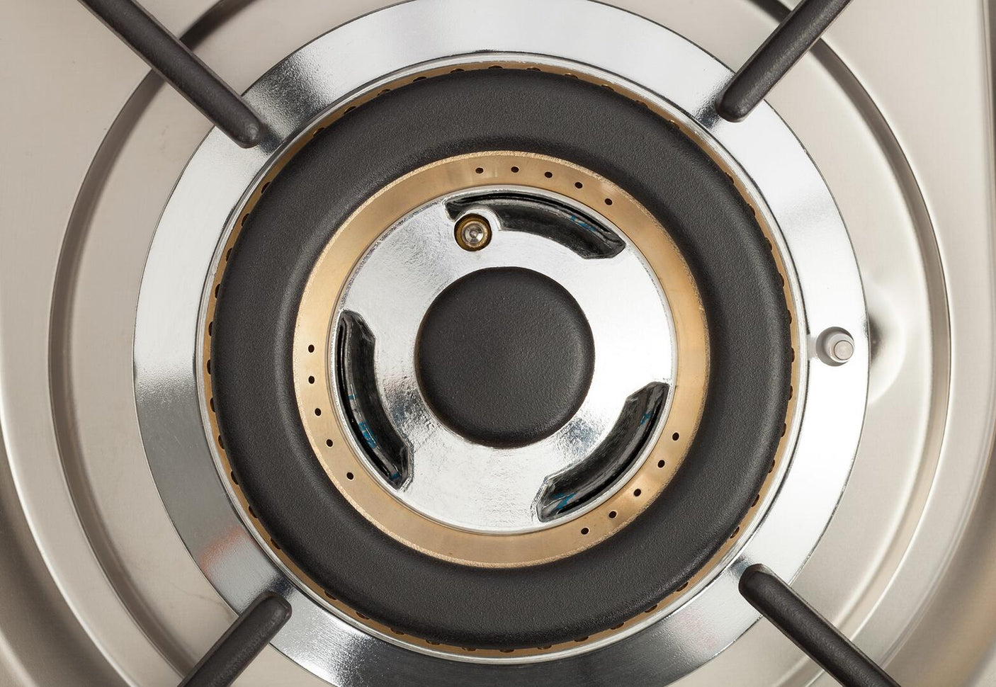 Nostalgie 40 Inch Dual Fuel Liquid Propane Freestanding Range in Stainless Steel with Brass Trim
