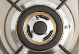 Nostalgie 40 Inch Dual Fuel Liquid Propane Freestanding Range in Stainless Steel with Brass Trim