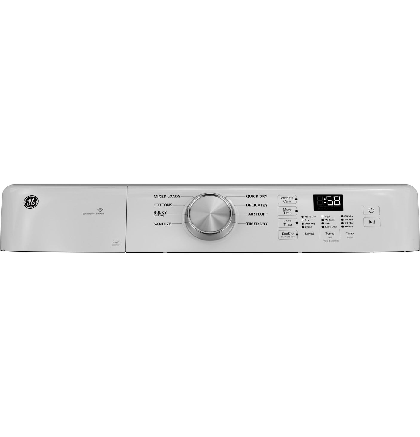 GE® ENERGY STAR® 7.8 cu. ft. Capacity Smart Front Load Gas Dryer