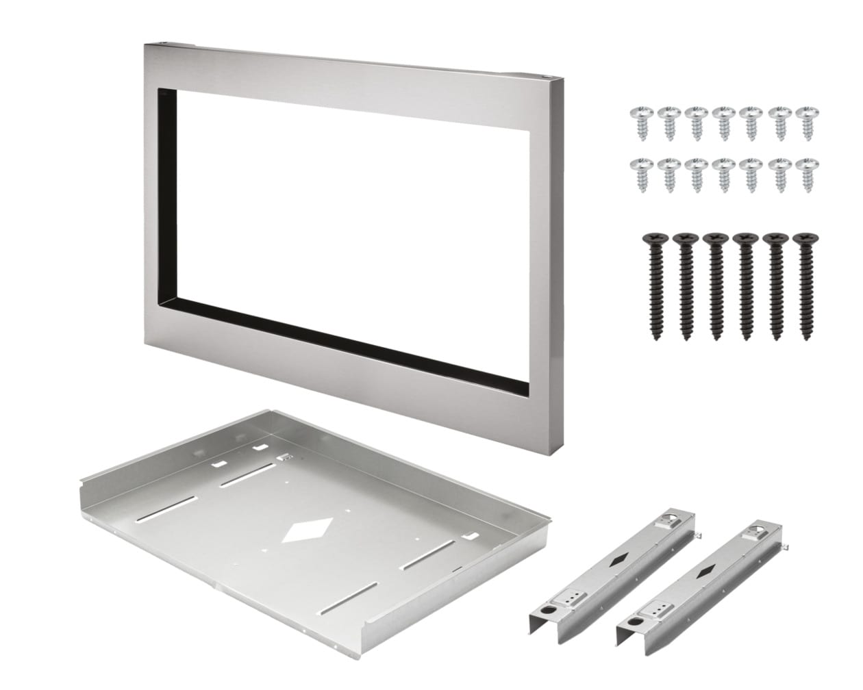 27" Stainless-Steel Gallery Microwave Trim Kit