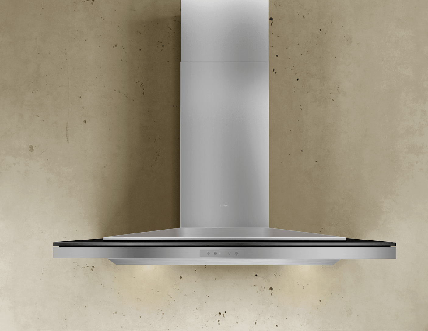 Layers, Wall, 42", SS/Blk Glass, LED, BODY ONLY