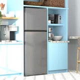 Midea 18 cu. ft. Counter-Depth Top-Freezer Refrigerator (Stainless Steel)