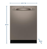 GE® ENERGY STAR® Fingerprint Resistant Top Control with Stainless Steel Interior Dishwasher with Sanitize Cycle