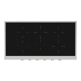 ILVE UHCPI486NSSC Nostalgie II 48 inch Built-In Induction Rangetop with 6 Elements, Stainless Steel (Chrome)