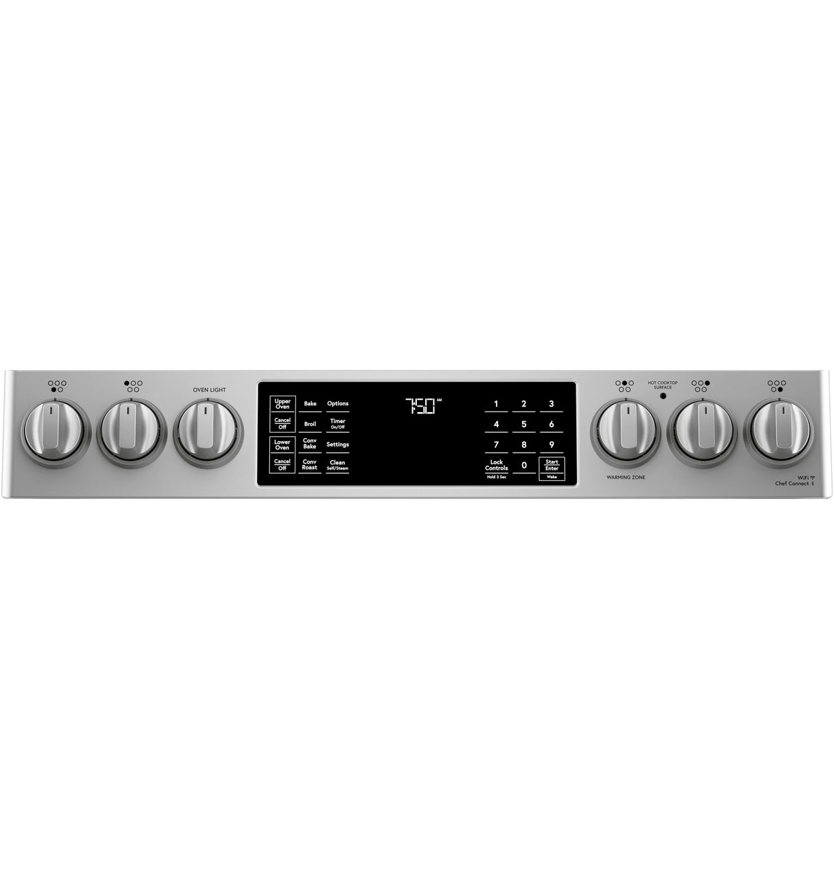 Café 30" Smart Slide-In, Front-Control, Radiant and Convection Double-Oven Range