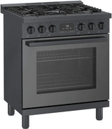800 Series Dual Fuel Freestanding Range 30" Black Stainless Steel
