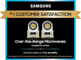 Bespoke 2.1 cu. ft. Over-the-Range Microwave with Wi-Fi in White Glass