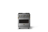 30"W. Sealed Burner Gas Range (Finish: Stainless Steel, Trim: Polished Chrome, Fuel: Propane)