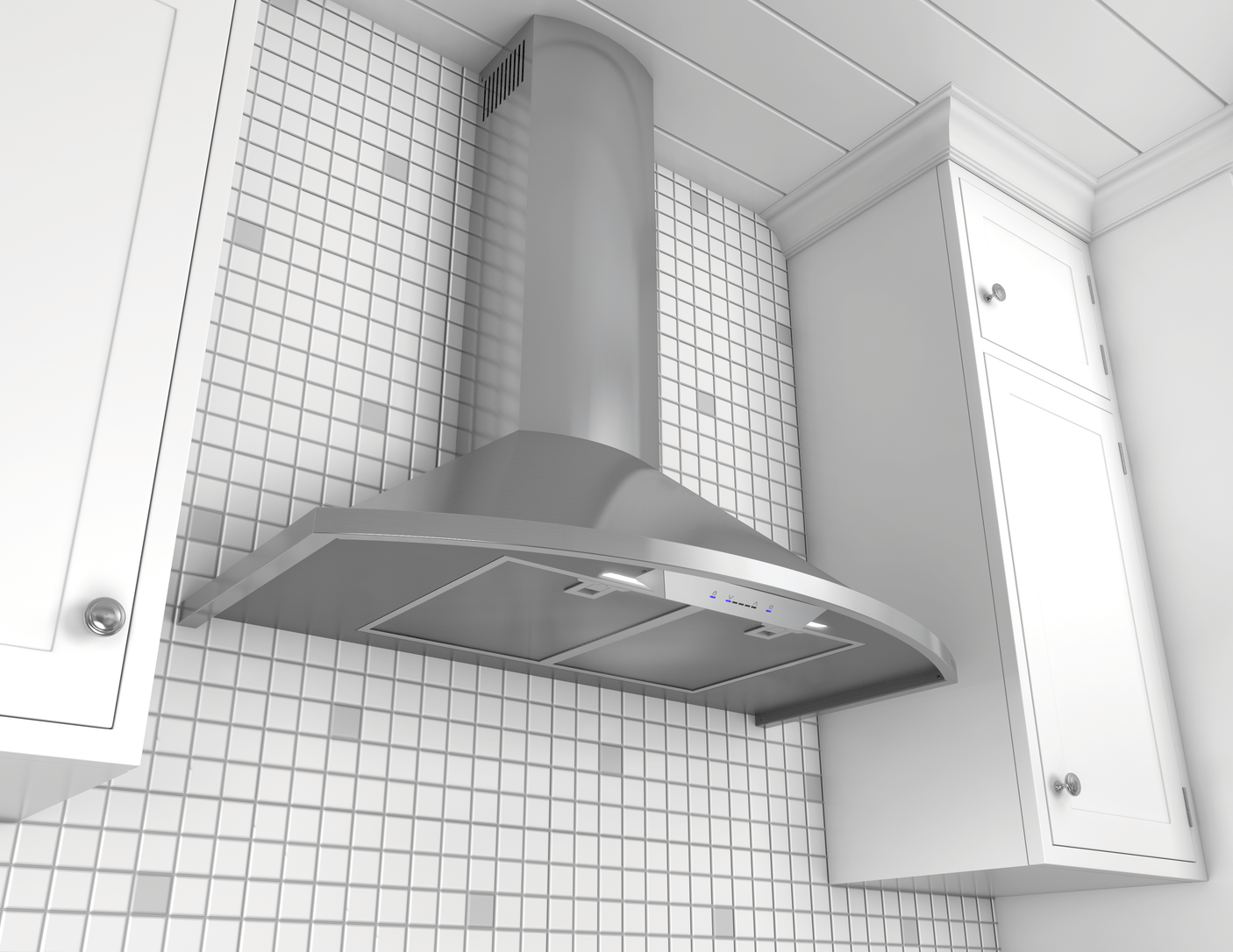 Savona, Wall, 90cm, Wht, 685CFM, ACT, LED