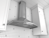Savona, Wall, 90cm, Wht, 685CFM, ACT, LED