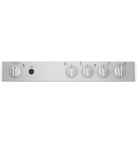 GE® ENERGY STAR® 24" Free-Standing/Slide-in Front Control Range with Steam Clean and Large Window