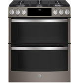GE Profile™ 30" Smart Slide-In Front-Control Gas Double Oven Convection Range