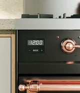 Nostalgie II 40 Inch Dual Fuel Natural Gas Freestanding Range in Antique White with Copper Trim