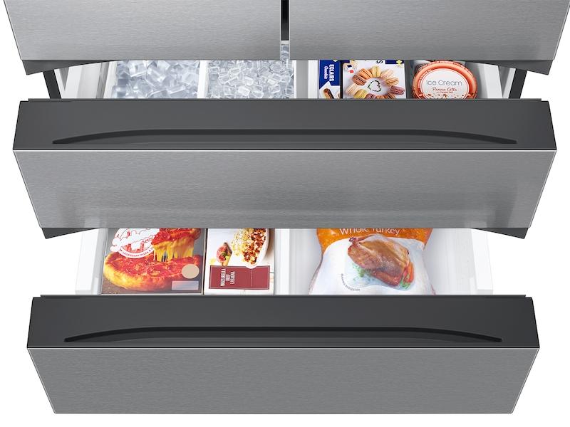 25 cu. ft. Mega Capacity Counter Depth 4-Door French Door Refrigerator with Four Types of Ice in Stainless Steel