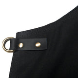 Grilling Apron - Black Canvas & Leather L