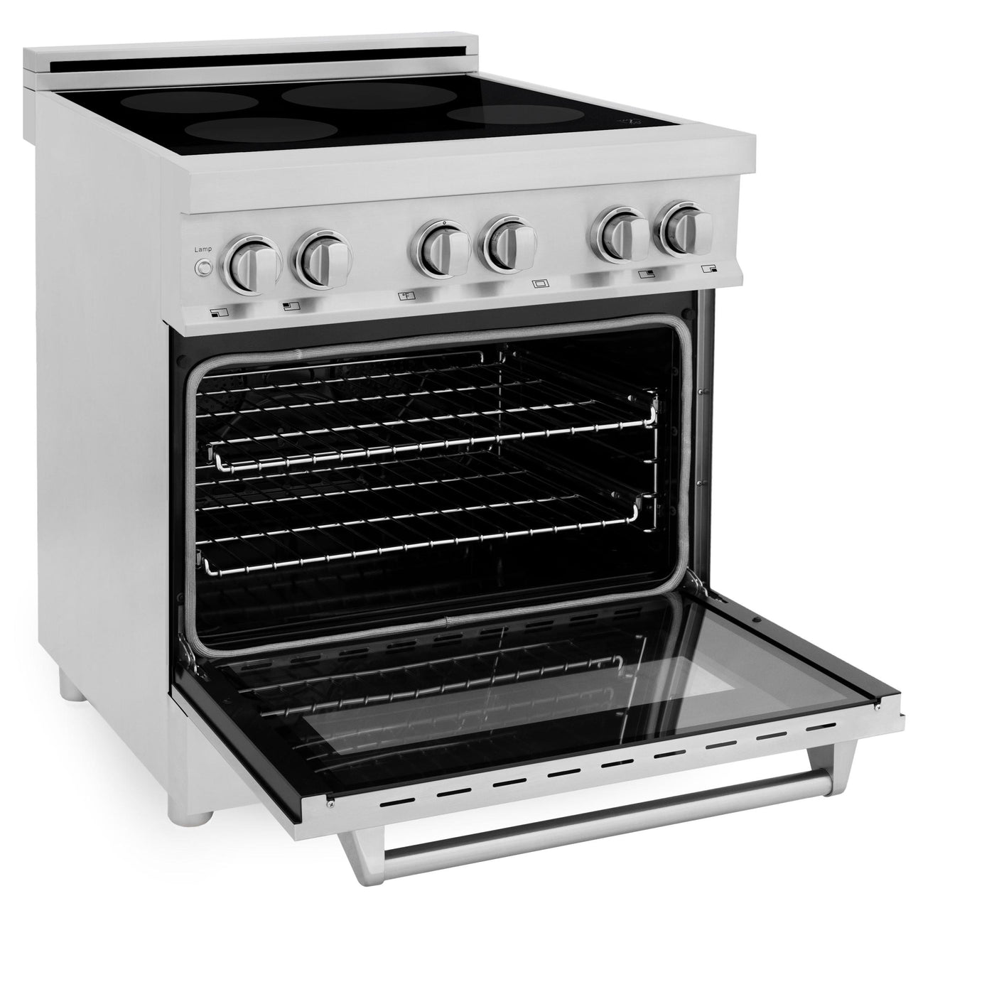 ZLINE 30" 4.0 cu. ft. Induction Range with a 4 Element Stove and Electric Oven in Stainless Steel (RAIND-30) [Color: DuraSnow®]